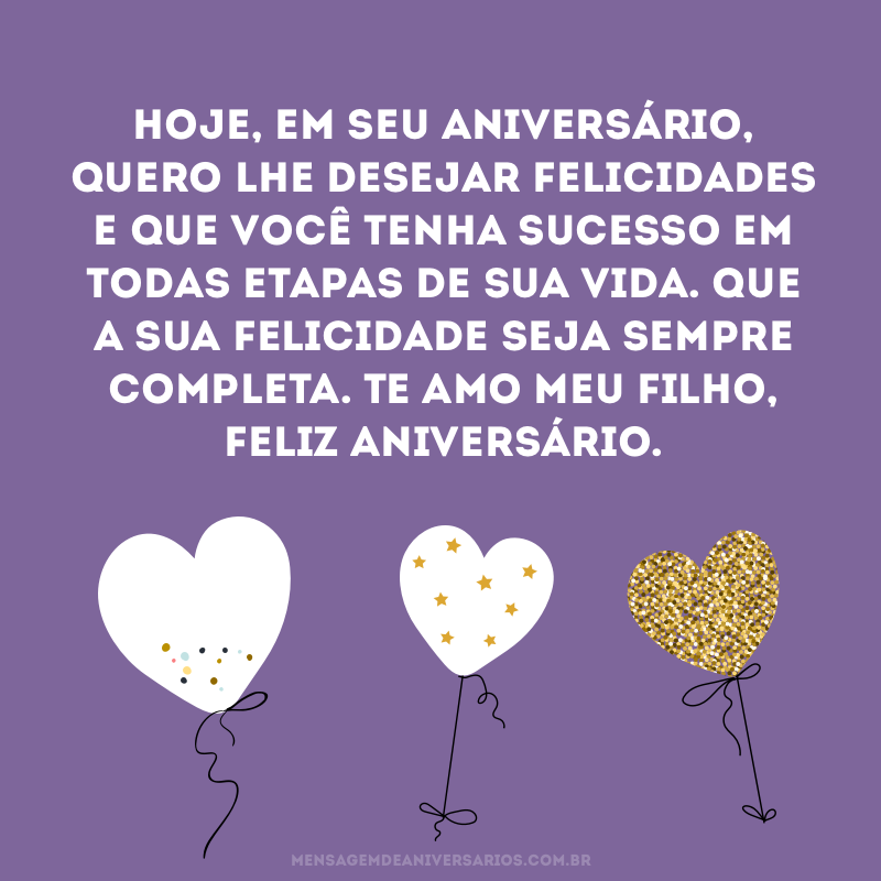 Feliz aniversário, filho