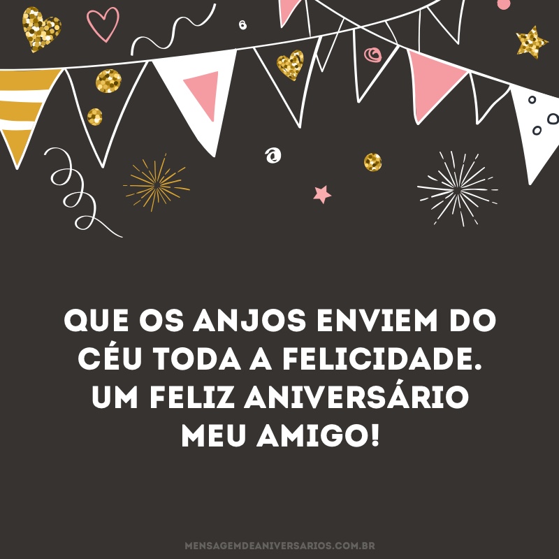 Feliz aniversário meu amigo