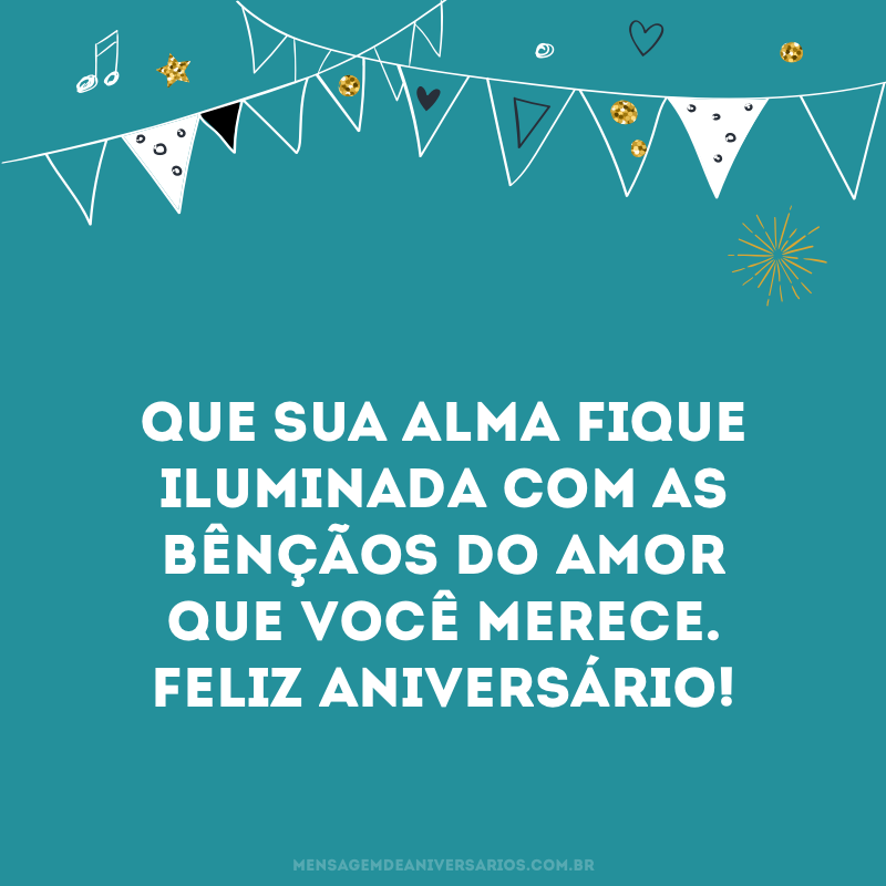 Feliz aniversário meu amor - Mensagem de Aniversário