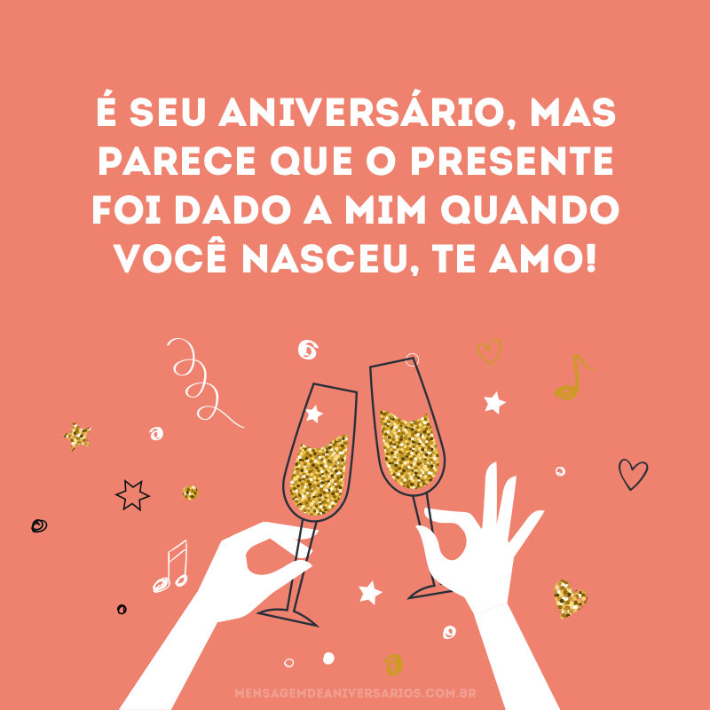 Feliz aniversário para irmã