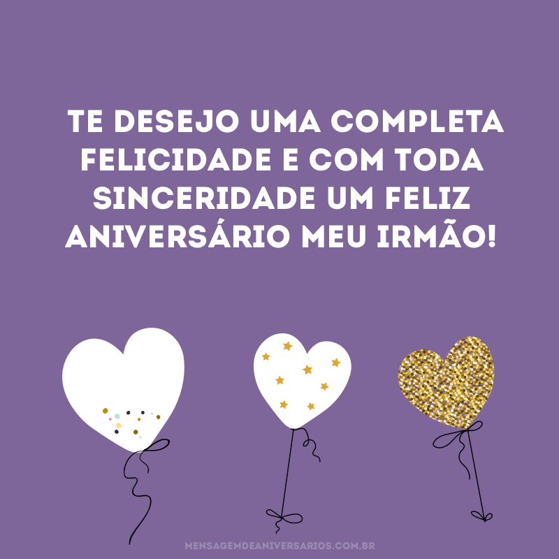 Feliz aniversário para irmão