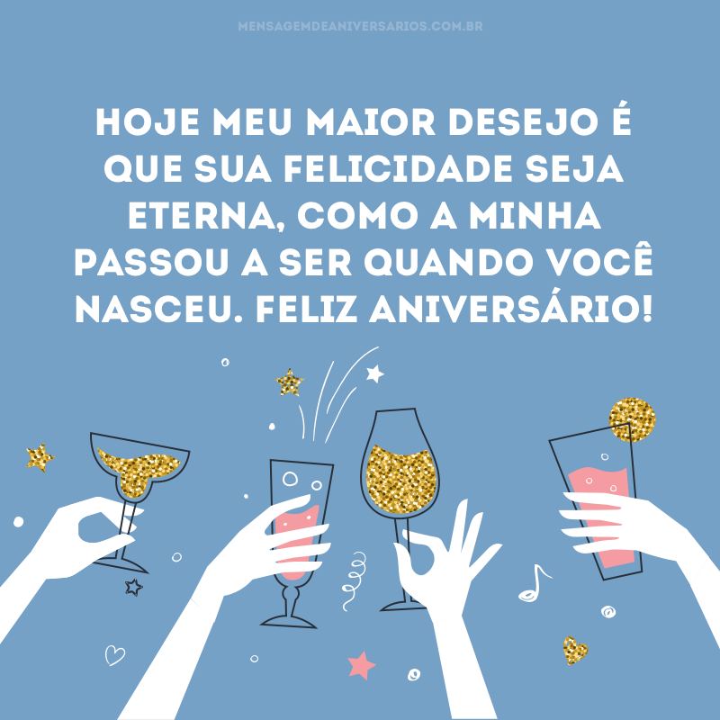 Feliz aniversário para o filho