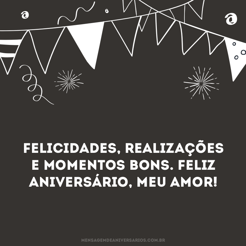 Feliz aniversário para o namorado