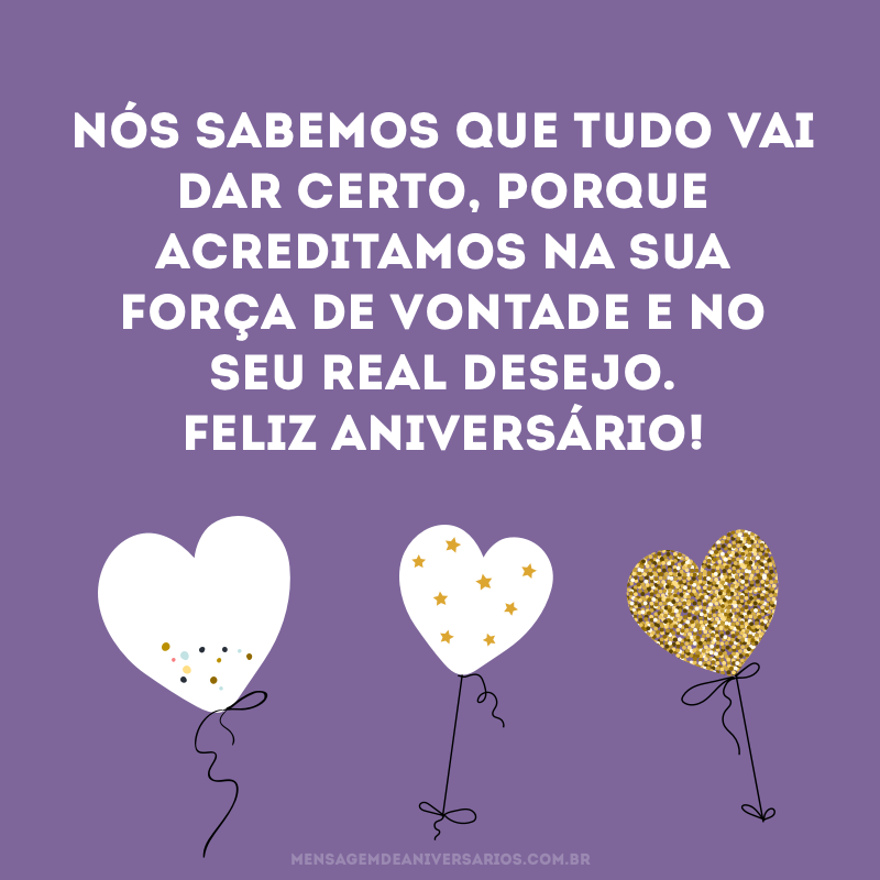 Feliz aniversário - Mensagem de Aniversário