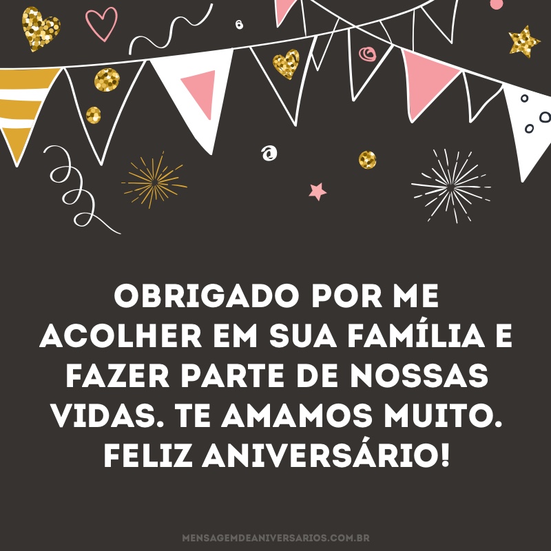 Mensagem de aniversário para sogra