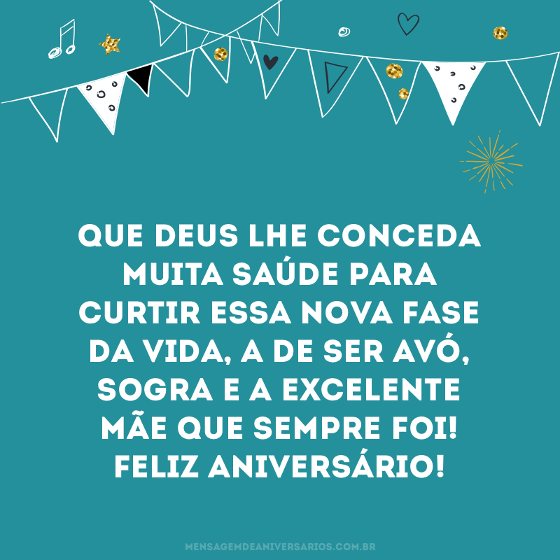 Feliz aniversário, sogra