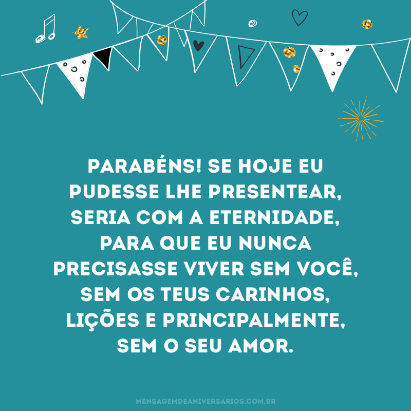 Parabéns mãe!