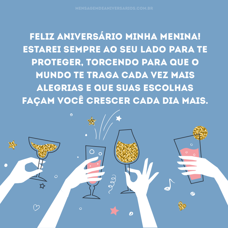 Feliz aniversário minha menina