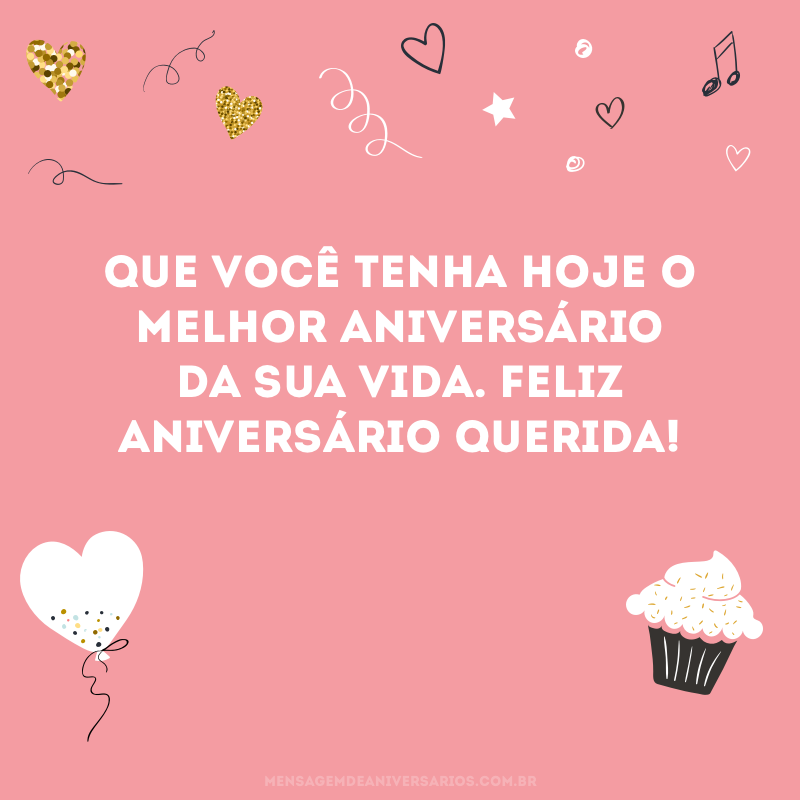 Feliz aniversário querida