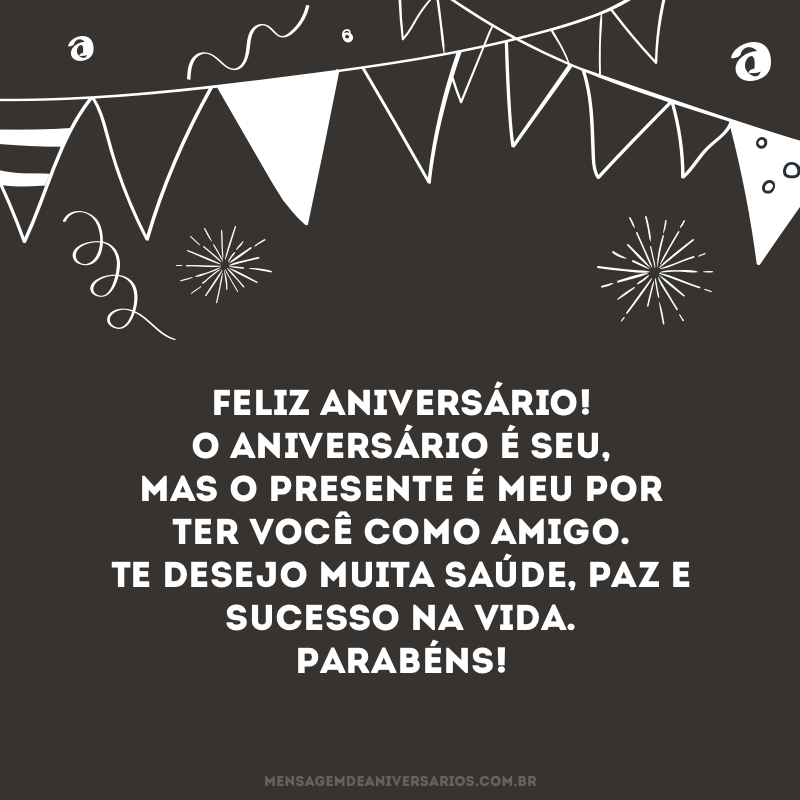 Mensagens de Aniversário para colega