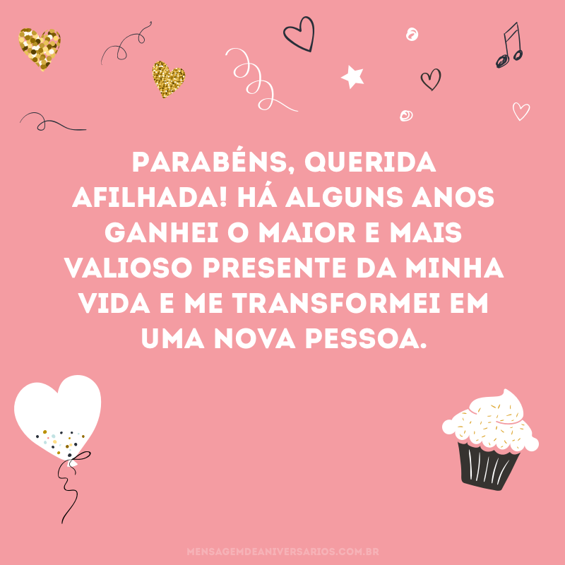 Mensagens de Aniversário para afilhada - Página 2 de 2