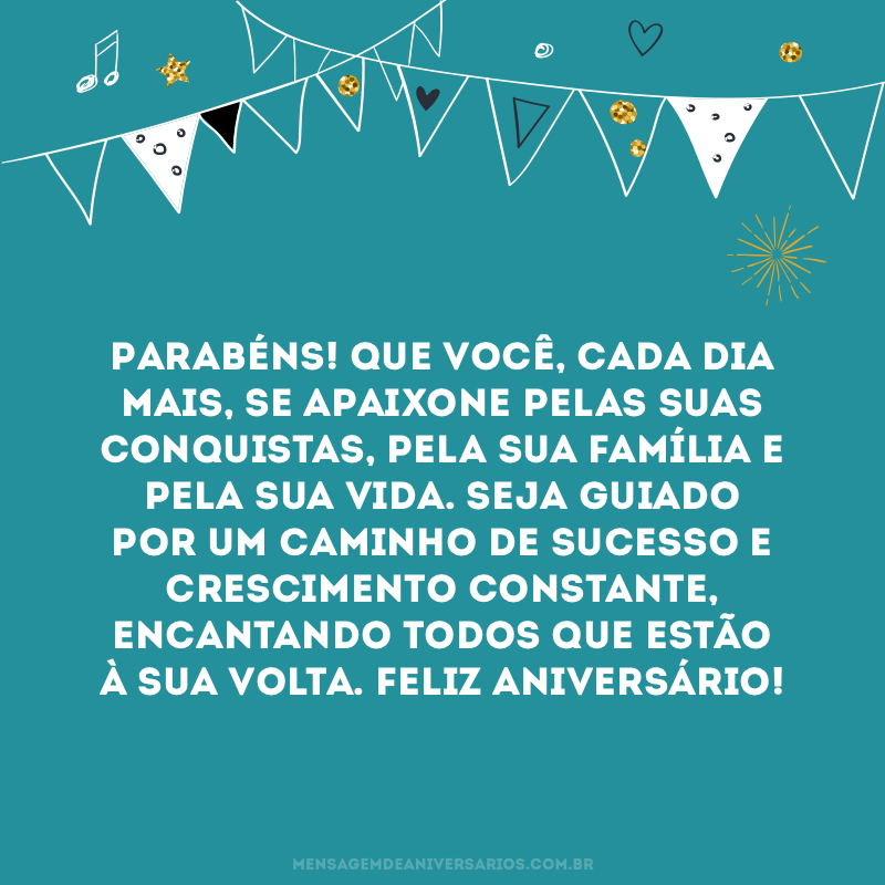 Parabéns - Mensagem de Aniversário