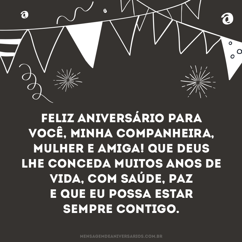 Aniversário da minha esposa amada