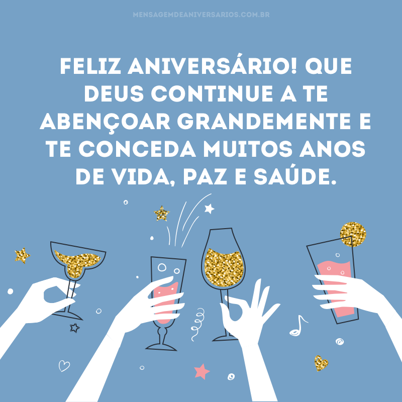 Feliz aniversário abençoado