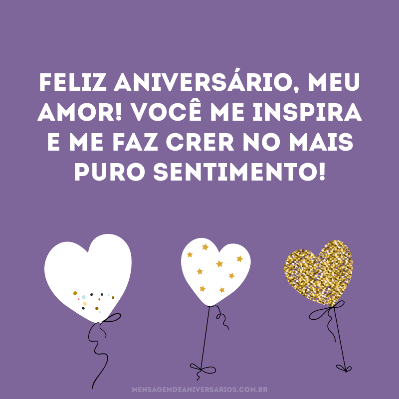 Feliz aniversário, amado esposo