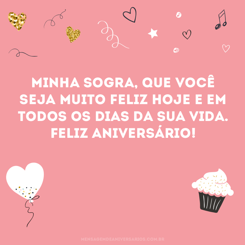 Feliz aniversário, sogra querida