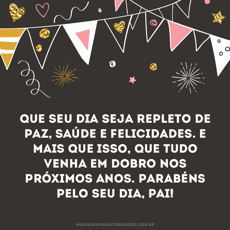 Felicidades, meu pai