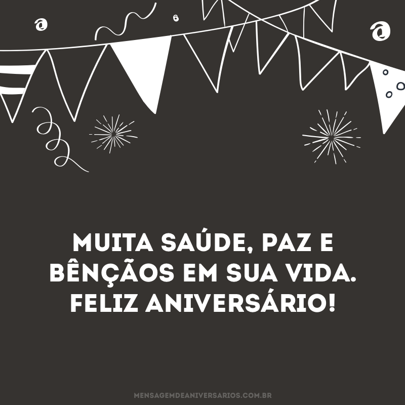 Feliz aniversário, que Deus te abençoe