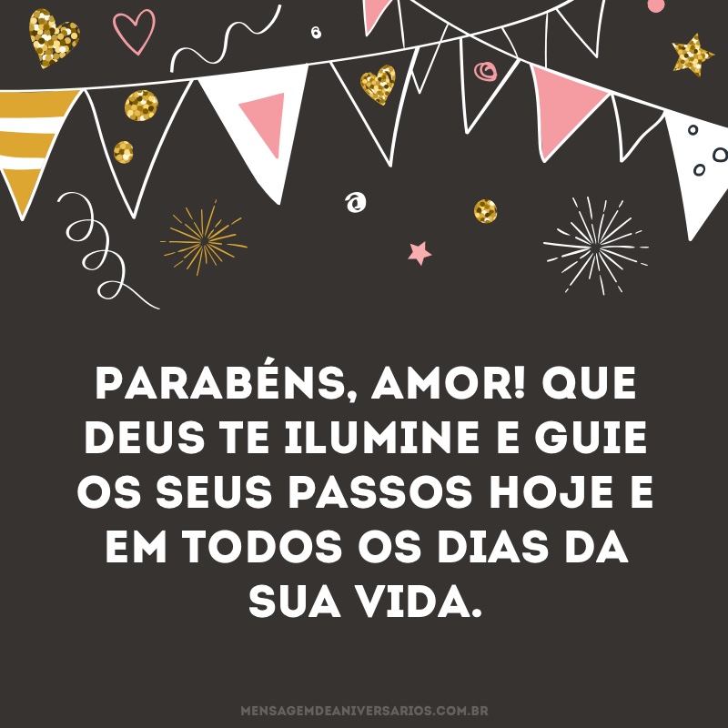 Parabéns ao amor da minha vida