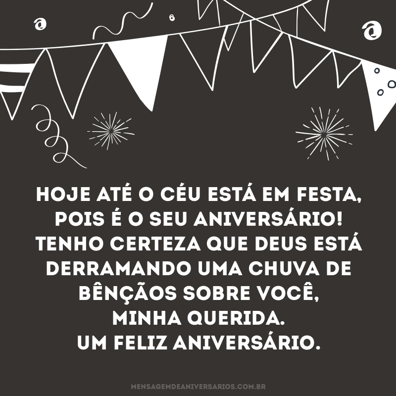 Até o céu está em festa