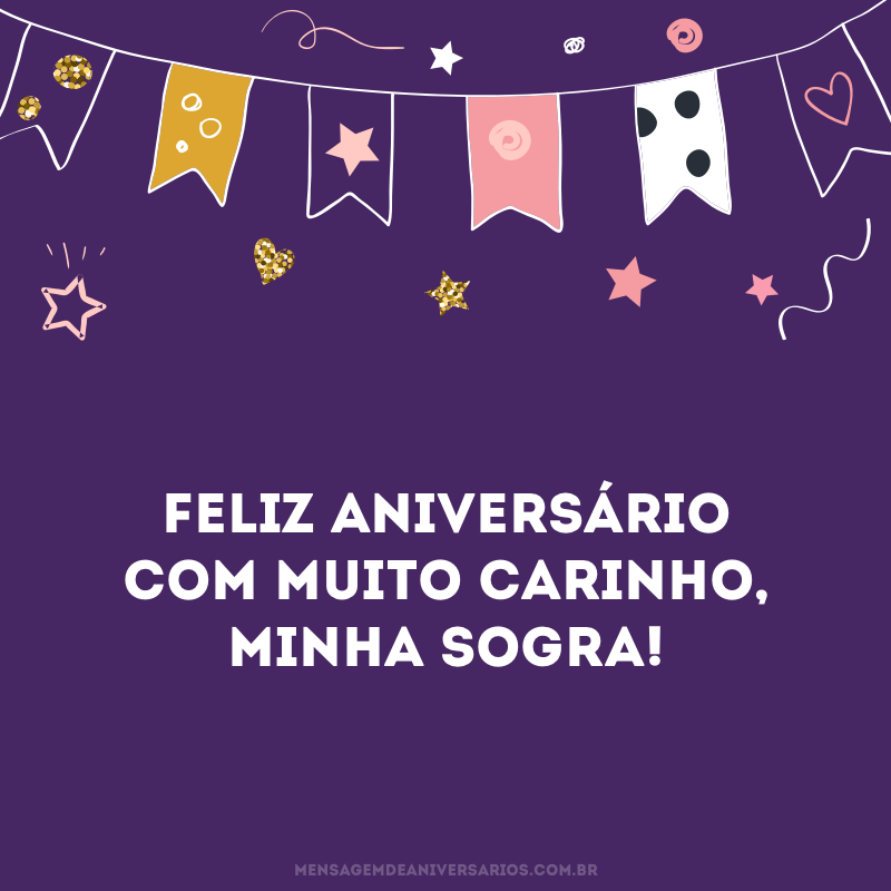 Feliz aniversário, minha sogra