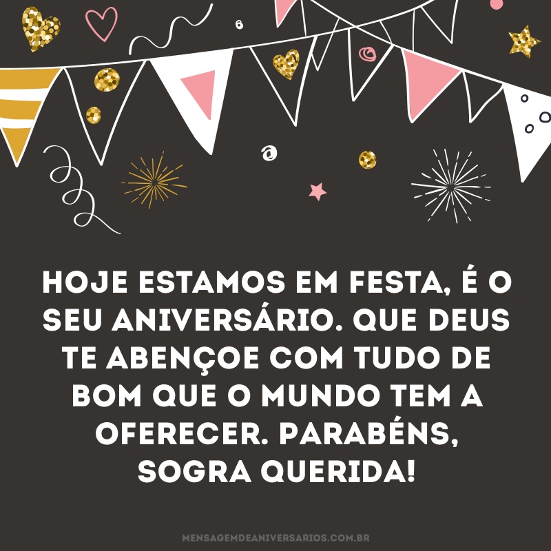 Hoje estamos em festa