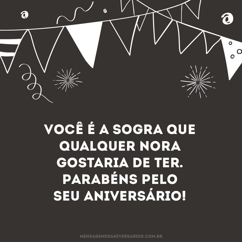 Sogra, parabéns pelo aniversário