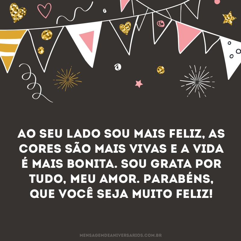 Ao seu lado sou mais feliz