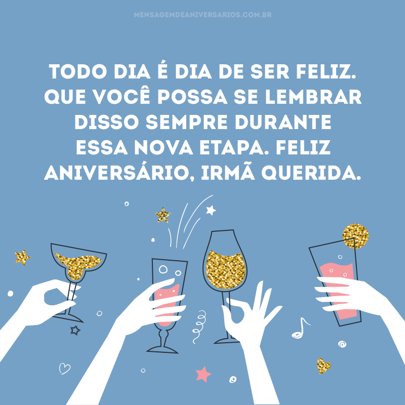 Felicidades, irmã querida