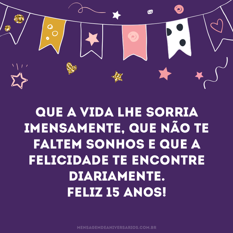 Feliz 15 anos