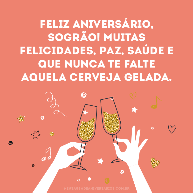 Feliz aniversário, sogrão