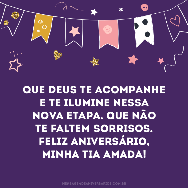 Feliz aniversário, tia amada