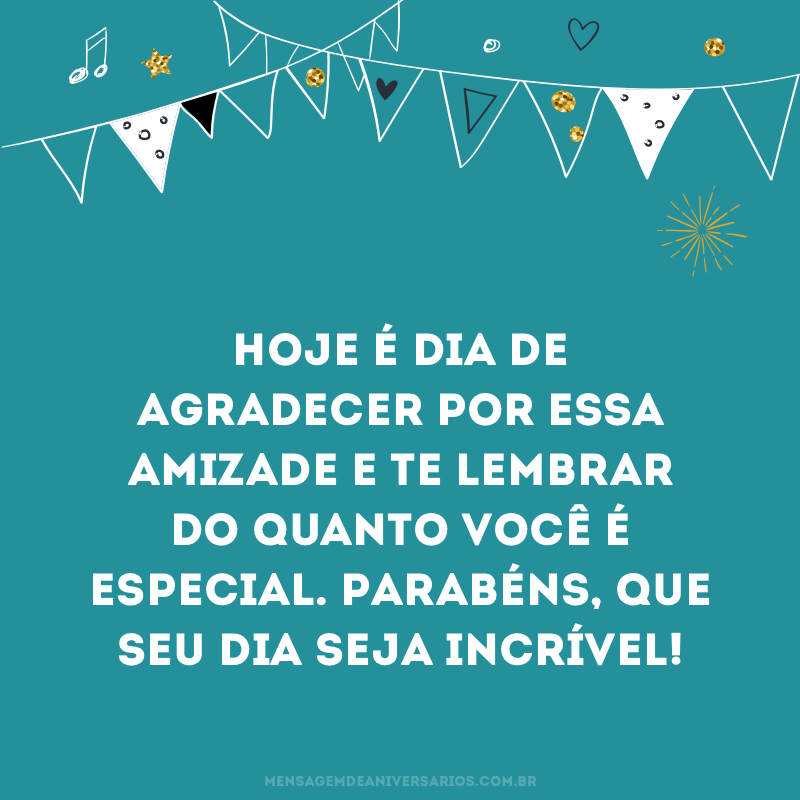 Hoje é dia de agradecer