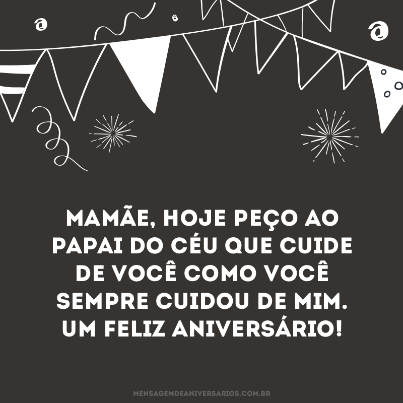 Mamãe, um feliz aniversário