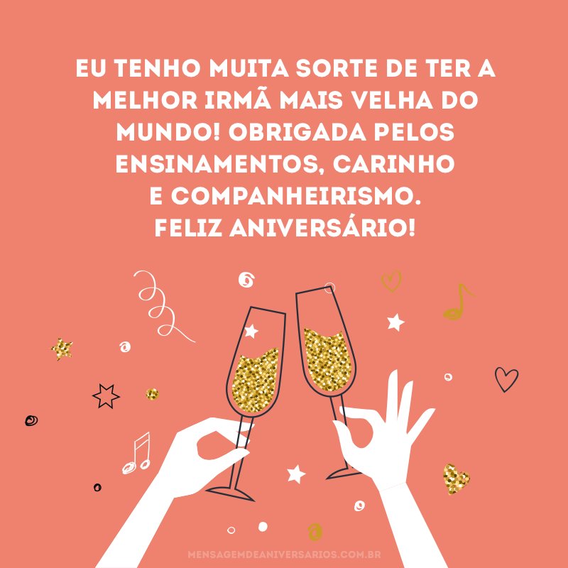 Featured image of post Feliz Aniversario Minha Irm Mais Velha Eu amo compartilhar os meus dias contigo amo sentir essa liga o forte entre n s