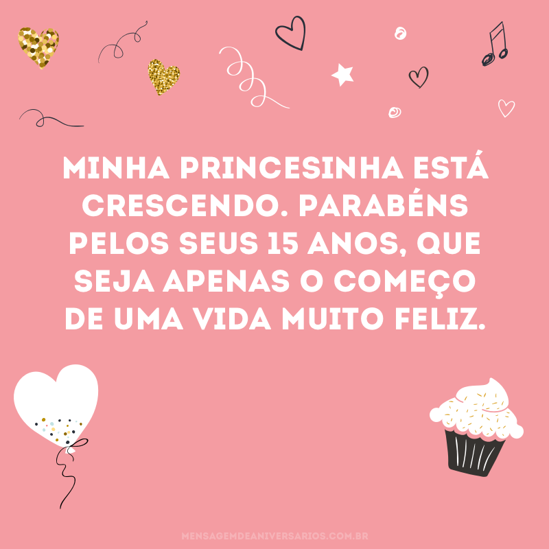 Minha princesinha está crescendo