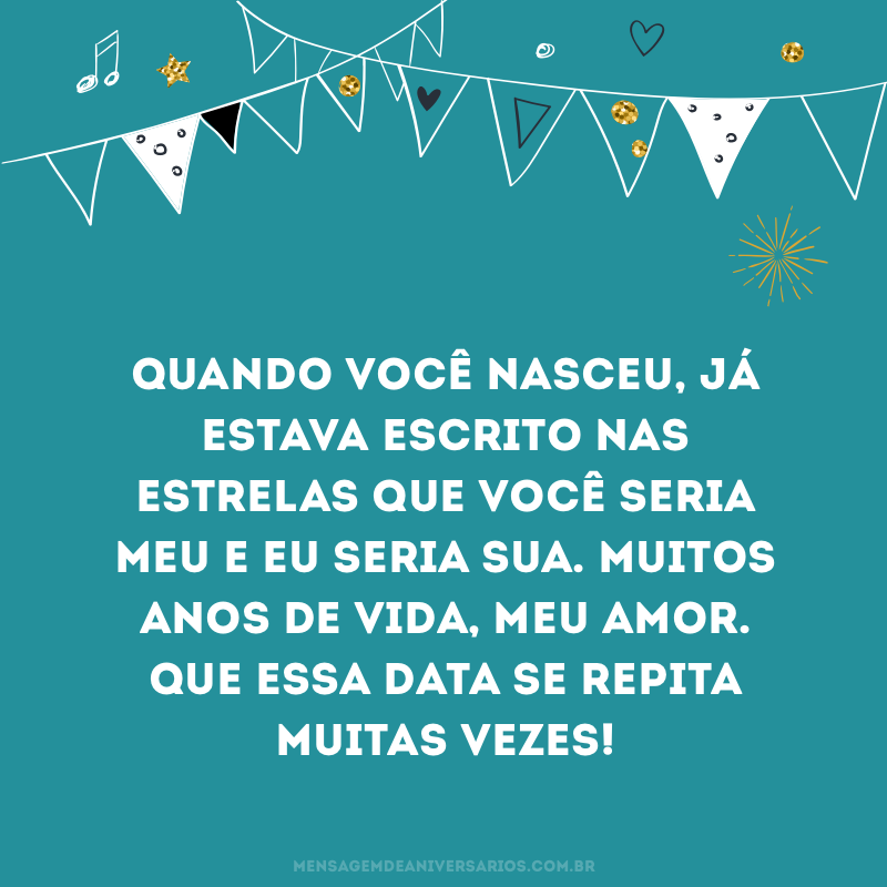 Muitos anos de vida, amor