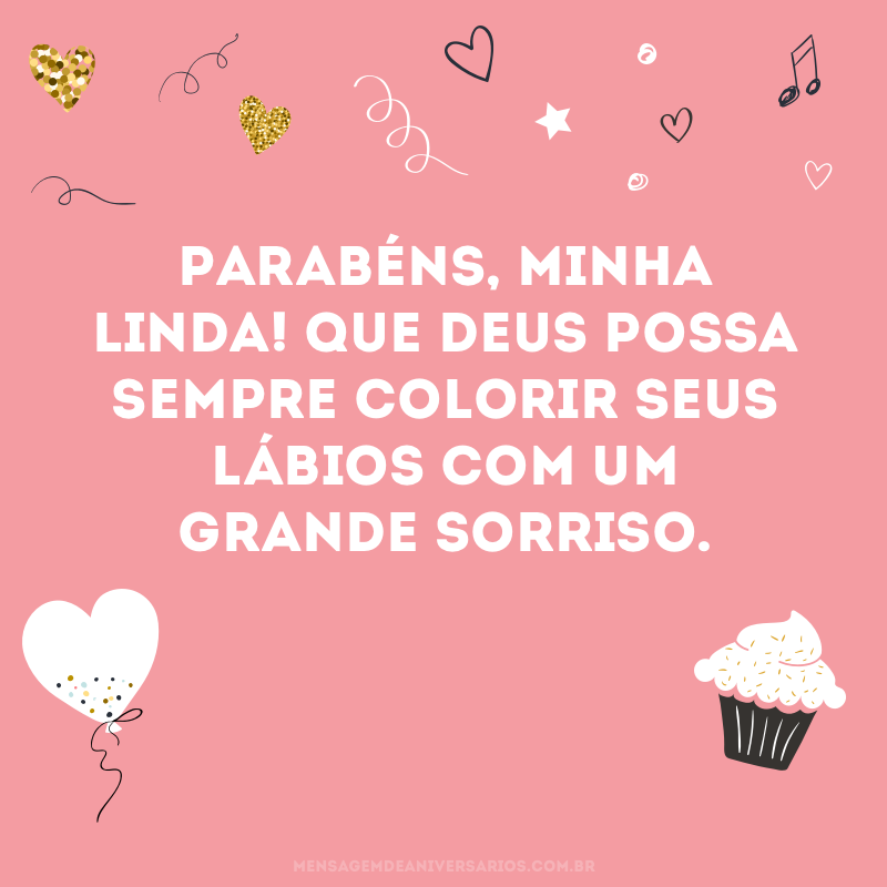 Parabéns, minha linda filha