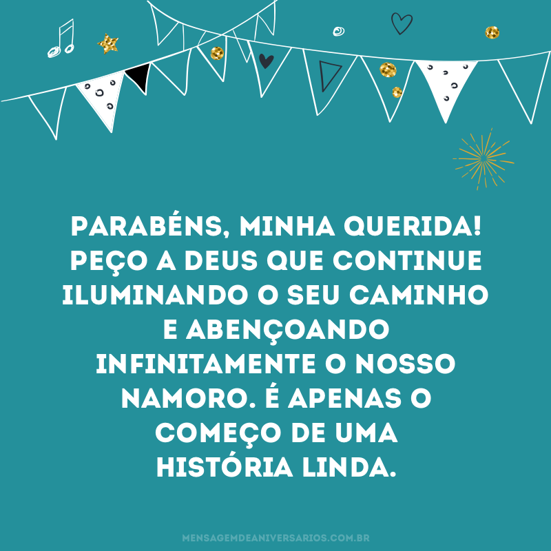 Parabéns, minha querida