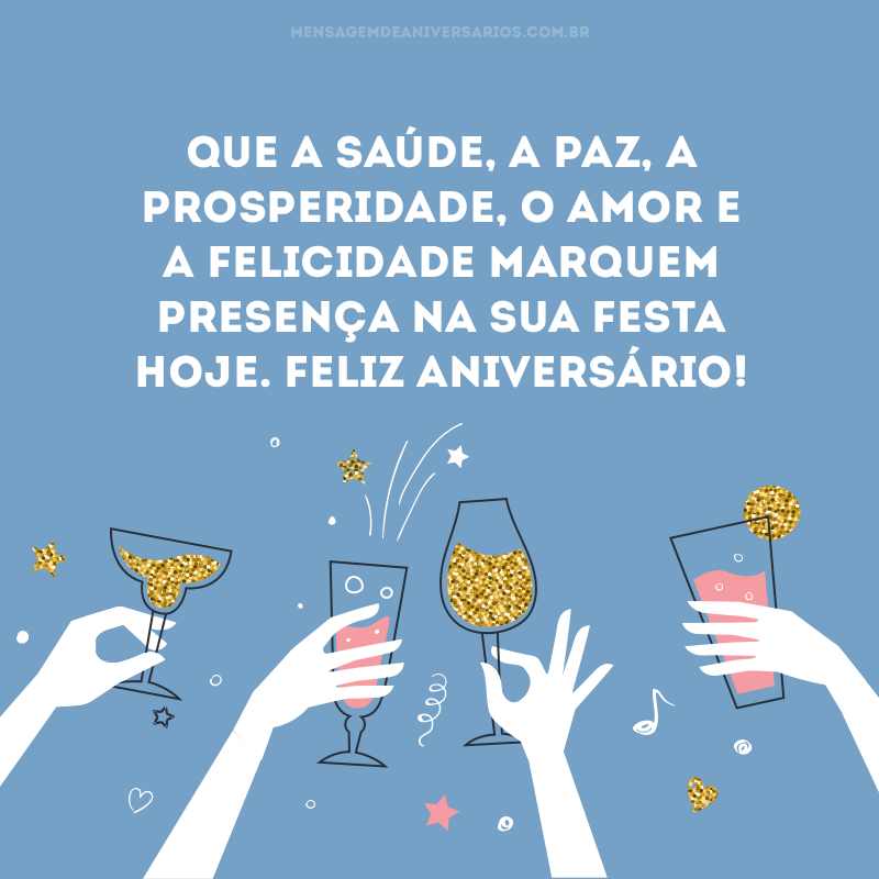 Que sua festa seja incrível