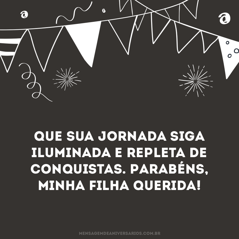 Que sua jornada siga iluminada