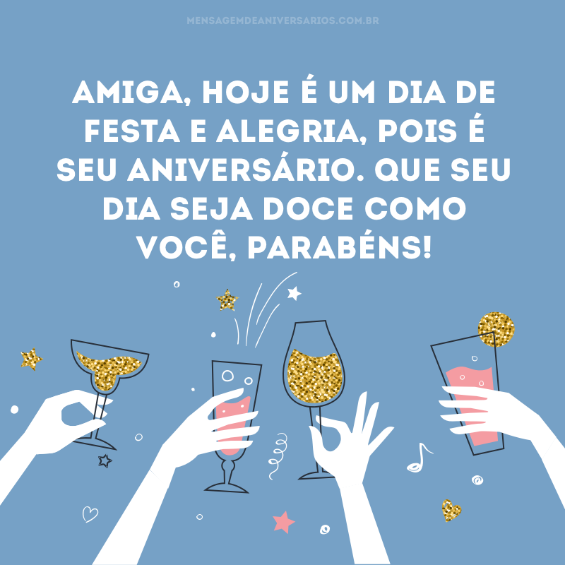 Um dia de festa e alegria