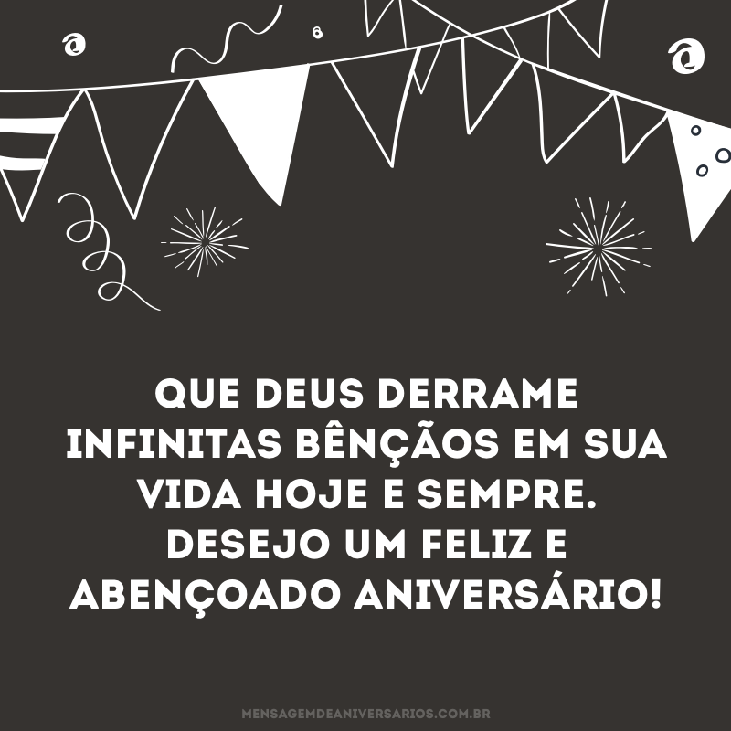 Um feliz e abençoado aniversário