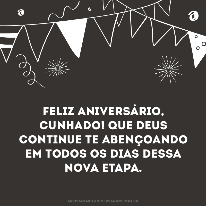 Cunhado, feliz aniversário