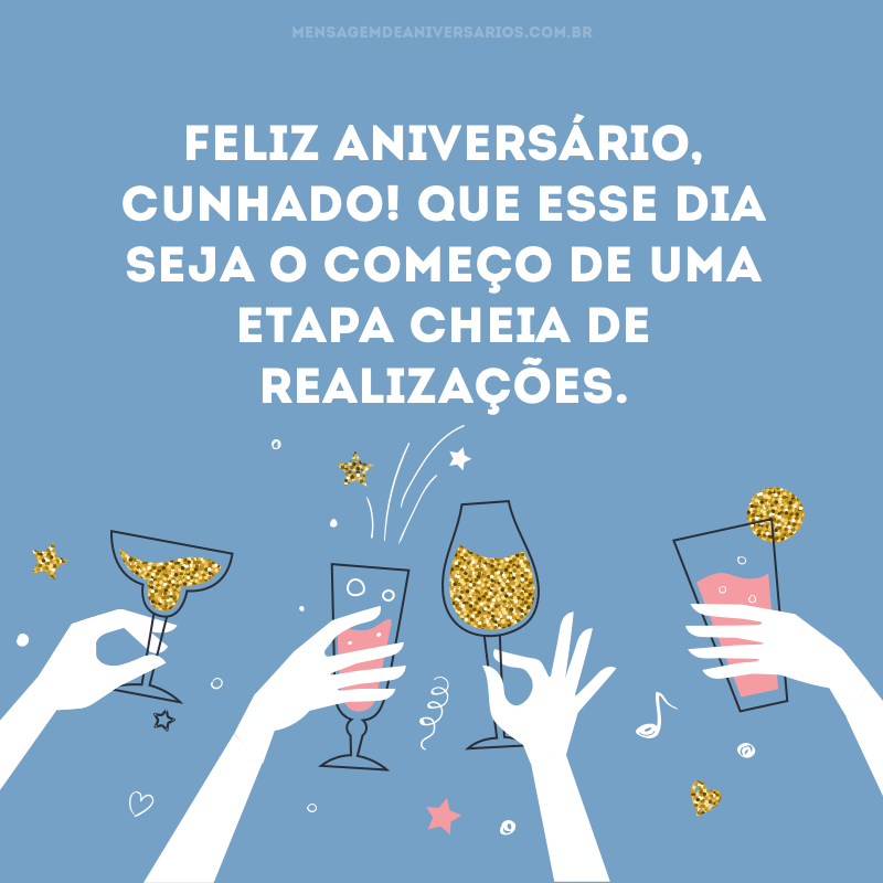 Feliz aniversário, cunhado