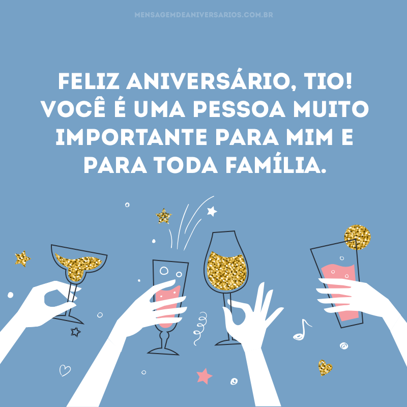 Feliz aniversário, tio