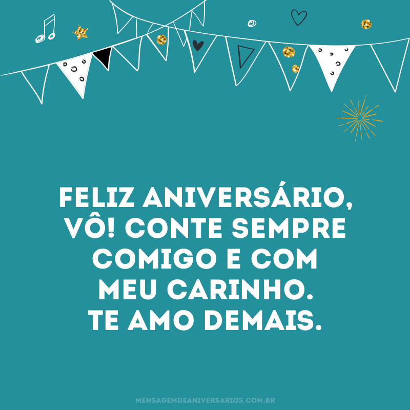 Feliz aniversário, vô