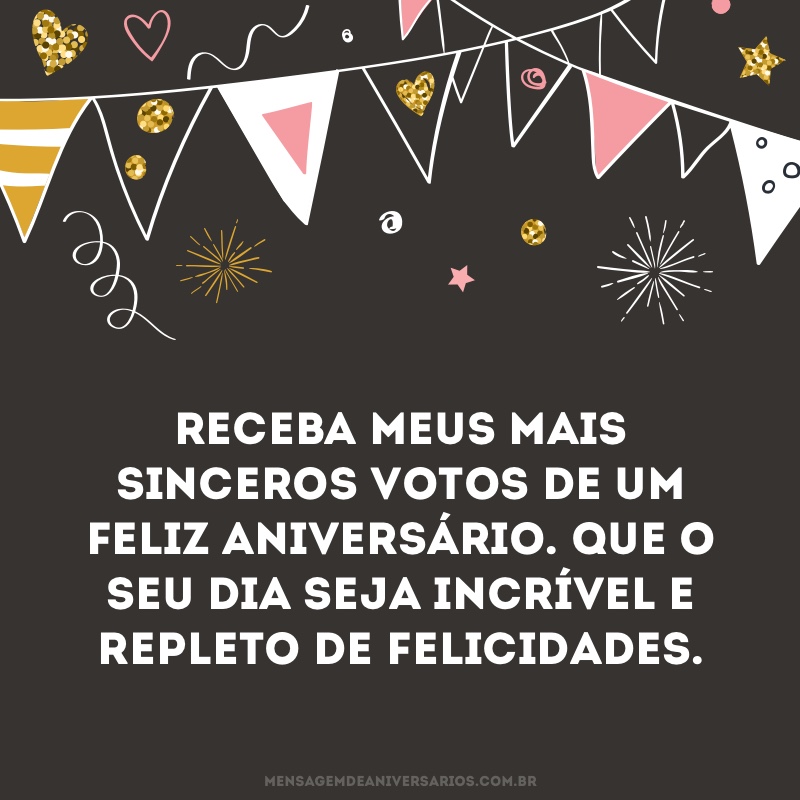 Meus sinceros votos