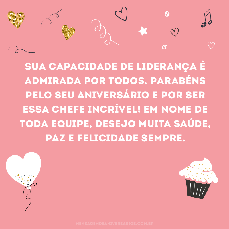 Mensagens de Aniversário para chefe