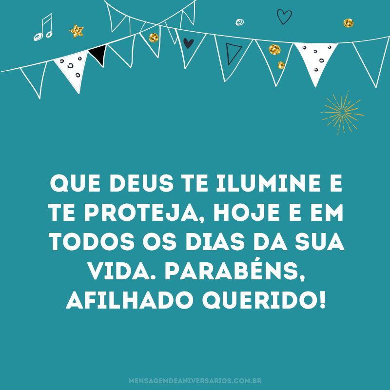 Mensagens de Aniversário para afilhado